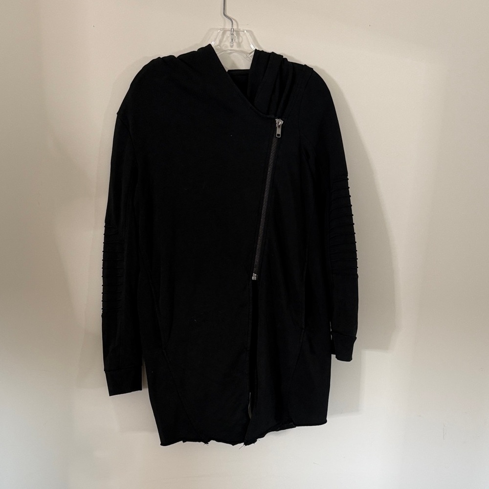 Black Asymmetrical Zip Jacket
